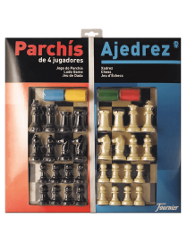 TABLERO GRA. PARCHIS 4/AJEDREZ+ACCES.FOURNIER