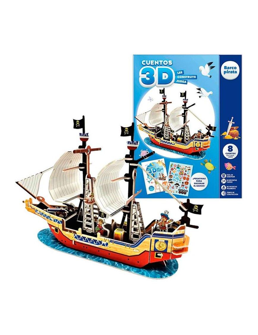 CUENTOS PARA IMAGINAR Y CONSTRUIR 3D - BARCO PIRAT