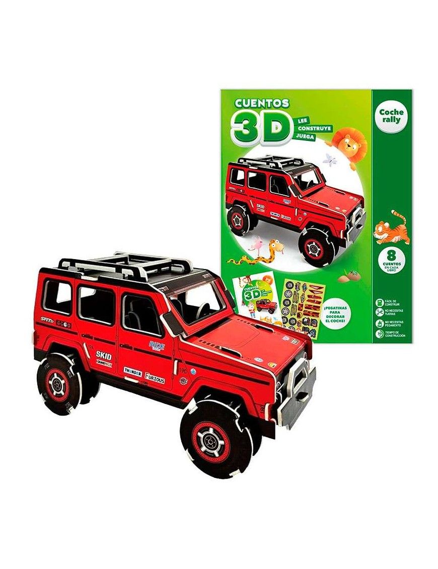 CUENTOS PARA IMAGINAR Y CONSTRUIR 3D - COCHE RALLY