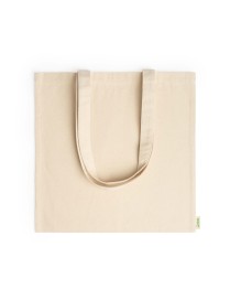 BOLSA TELA ASA 38X42 ALGODON ORGANICO CREMA