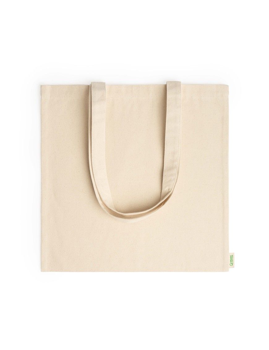 BOLSA TELA ASA 38X42 ALGODON ORGANICO CREMA