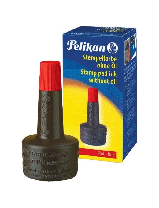 TINTA SELLAR PELIKAN 4K ROJA FRASCO DE 30 ML.