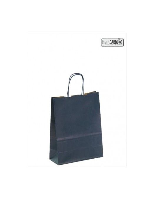 BOLSA PAPEL AZUL KRAF 18X8X24