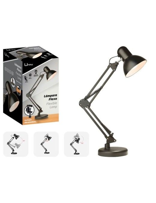 FLEXO SOBREMESA MULTIPOSICION NEGRO