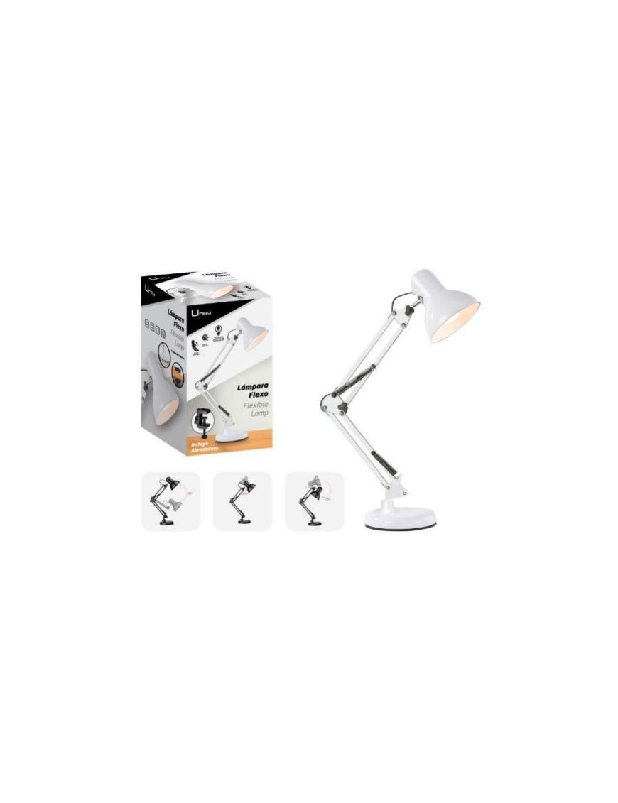 FLEXO SOBREMESA MULTIPOSICION BLANCO