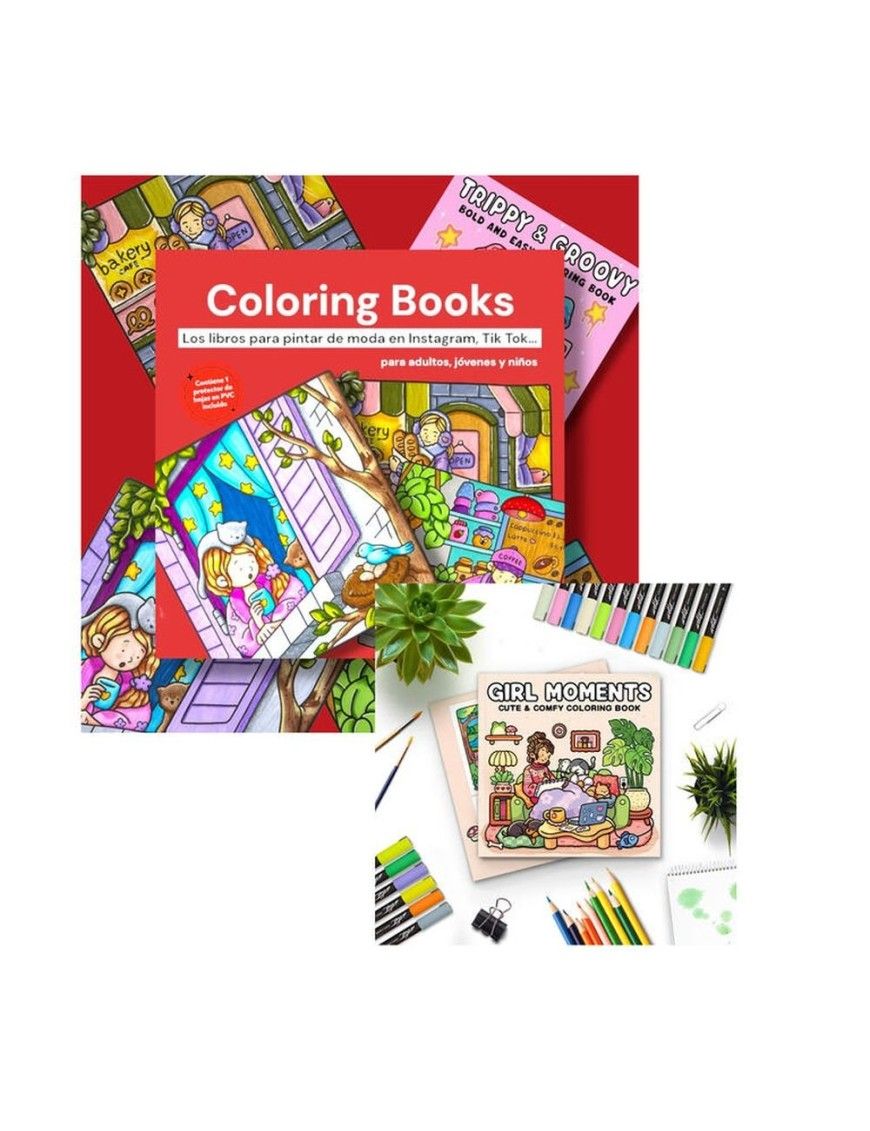 LIBRO DE MODA RRSS COLOREAR GIRSL