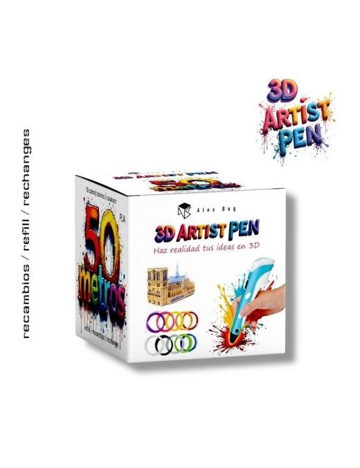 RECAMBIOS BOLI 3D 50 MTS,10 COLORES