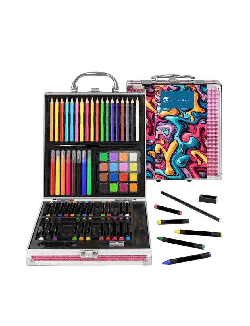 MALETA ART STUDIO ARTIST 75 PCS ALUMINIO, 2 COL