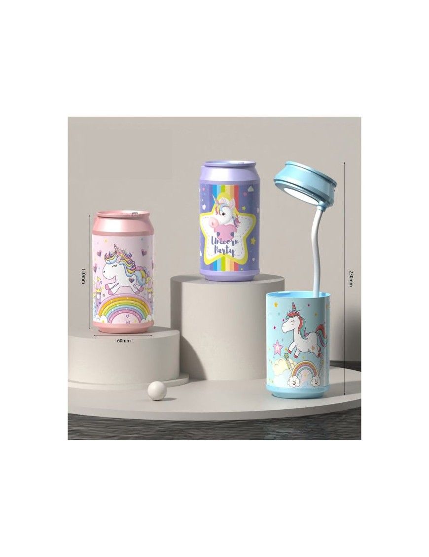 LAMPARA LATA SOBREMESA UNICORNIO 3 MODELOS