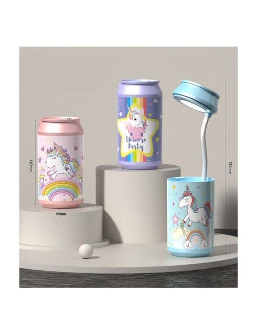 LAMPARA LATA SOBREMESA UNICORNIO 3 MODELOS