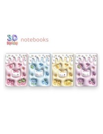 LIBRETAS 3D LAZOS Y CORAZONES,4 DISEÑOS