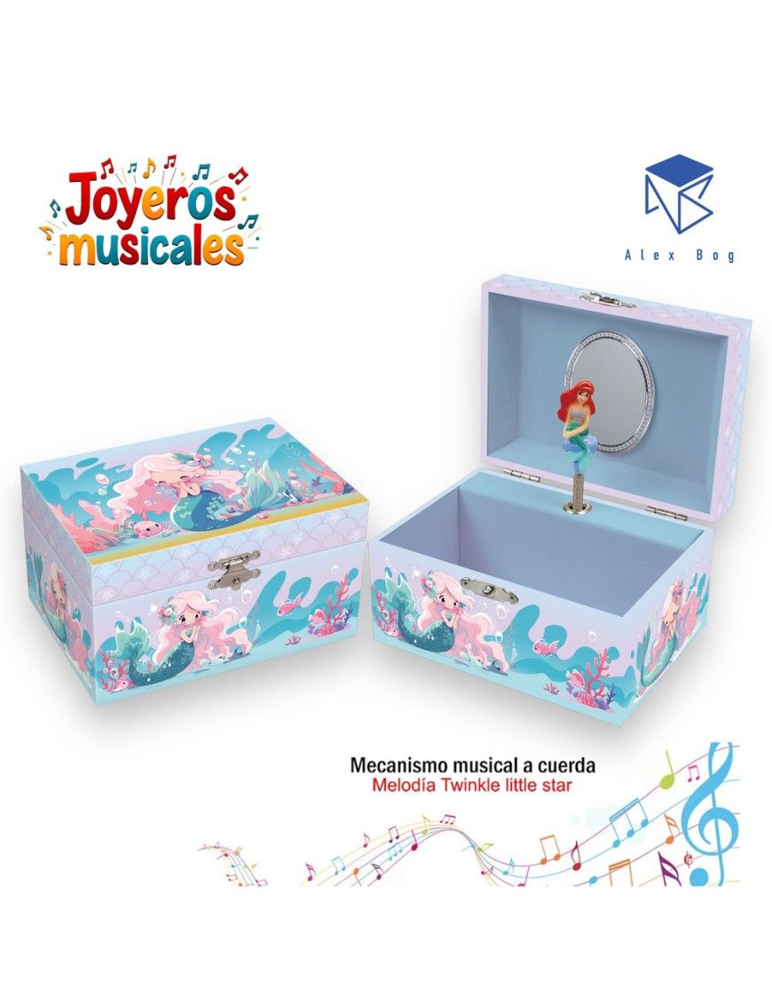 JOYERO MUSICAL PEQUEÑO MERMAID
