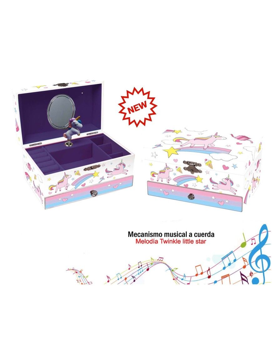 JOYERO MUSICAL MEDIANO UNICORNIO