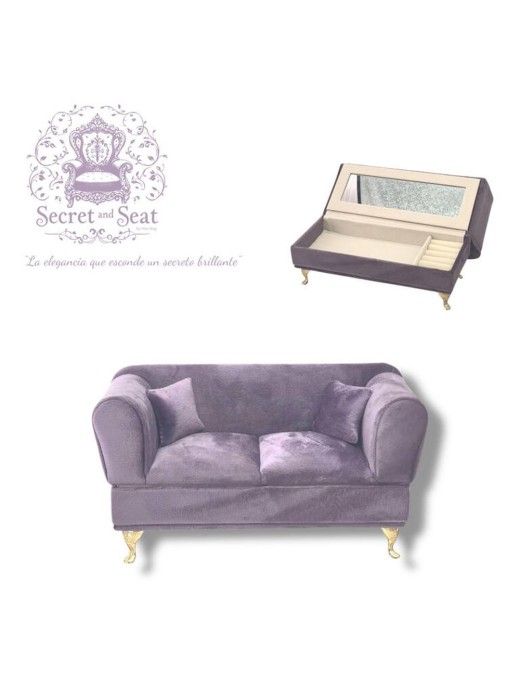 MINI SOFA SECRET SEAT LIGT PURPLE