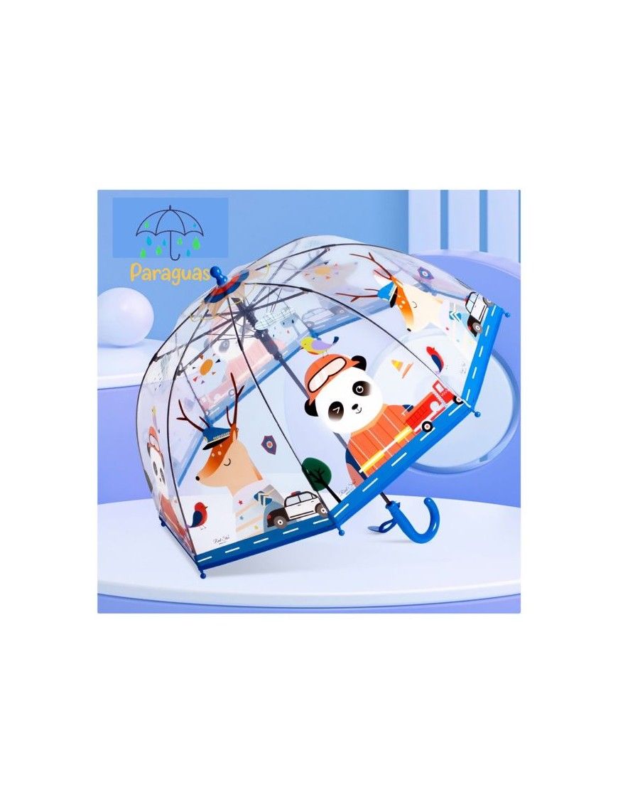 PARAGUAS INFANTIL AUTOMATICO TRANSP.,4 DISEÑOS