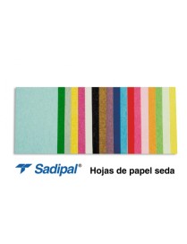 PAPEL SEDA AZUL CIELO PACK 26 HOJAS SADIPAL