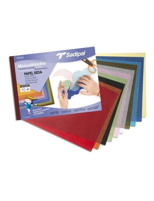BLOC PAPEL SEDA 10 H SURTIDO SADIPAL A4 32X24