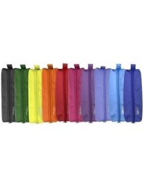 ESTUCHE CUADRADO TELA CREMALLERA .COLOR LINE.