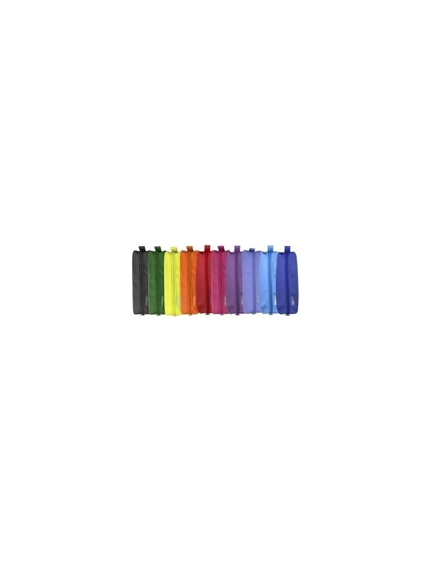 ESTUCHE CUADRADO TELA CREMALLERA .COLOR LINE.