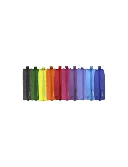 ESTUCHE CUADRADO TELA CREMALLERA .COLOR LINE.