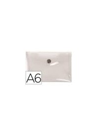 PACK 5 SOBRES DOSSIER VELCRO A6 TRANSPARENTE