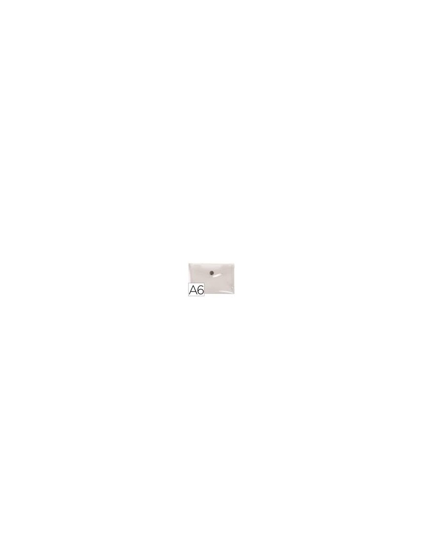 PACK 5 SOBRES DOSSIER VELCRO A6 TRANSPARENTE