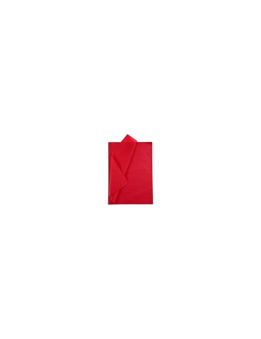 PAPEL SEDA ROJO FUERTE PACK 26 HOJAS SADIPAL