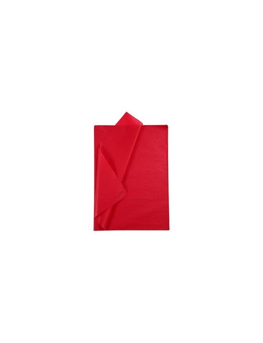 PAPEL SEDA ROJO FUERTE PACK 26 HOJAS SADIPAL