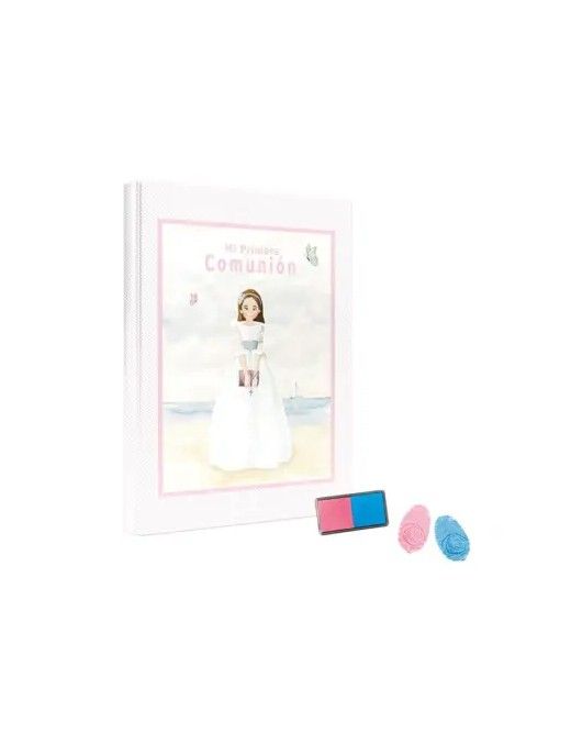 LIBRO COMUNION HUELLAS NIÑO ÀRBOL