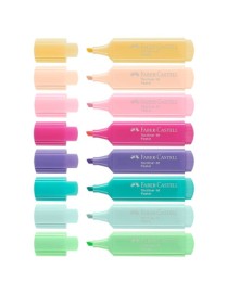 MARCADOR COLORES PASTEL PACK 8 FABER CASTELL