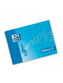 CUADERNO ESPIRAL OXFORD MÚSICA T.BLANDA 4º APAISAD