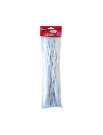 PACK 50 LIMPIAPIPAS 30CM X 6MM BLANCA