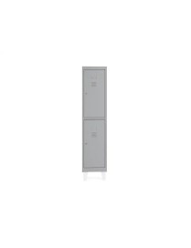 TAQUILLA DOS PUERTAS METALICA GRIS 330x500x1800 mm