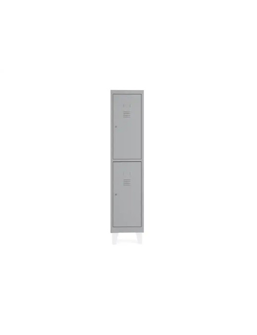 TAQUILLA DOS PUERTAS METALICA GRIS 330x500x1800 mm