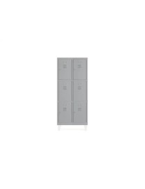 TAQUILLA METALICA GRIS 2 MODULOS 3 PUERTAS 620x500