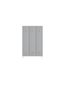 TAQUILLA METALICA GRIS 3 MODULOS 3 PUERTAS 910x500