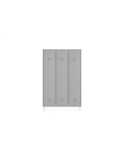 TAQUILLA METALICA GRIS 3 MODULOS 3 PUERTAS 910x500