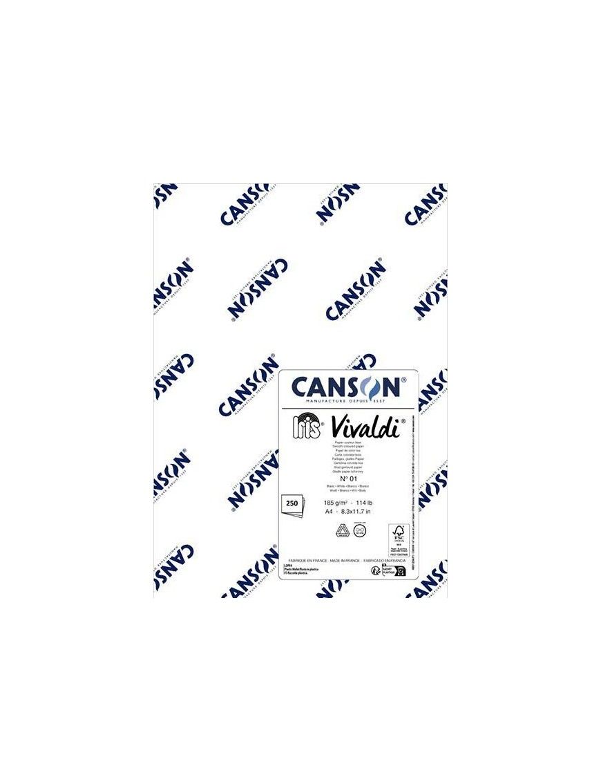 CARTULINA IRIS CANSON A4 185G BLANCO 250HOJAS