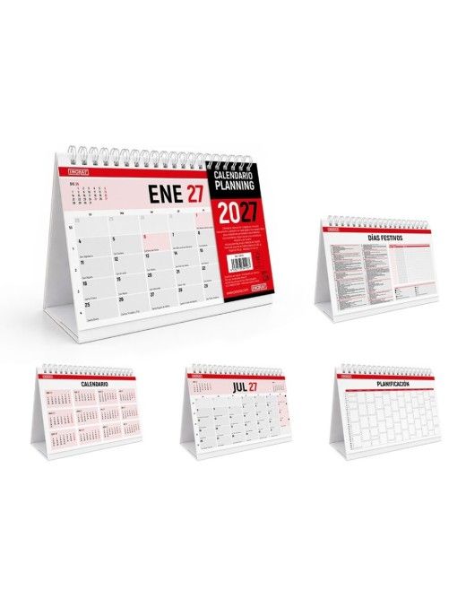 CALENDARIO 2027 SOBREMESA PARA ESCRIBIR 21X14