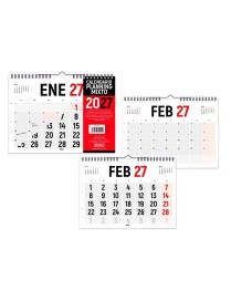 CALENDARIO 2027 PARED HORIZONTAL DOBLE CARA