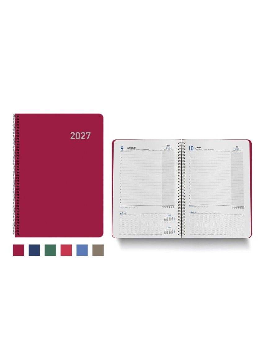 AGENDA ROMA D/P 15X21 ESPIRAL INGRAF 27