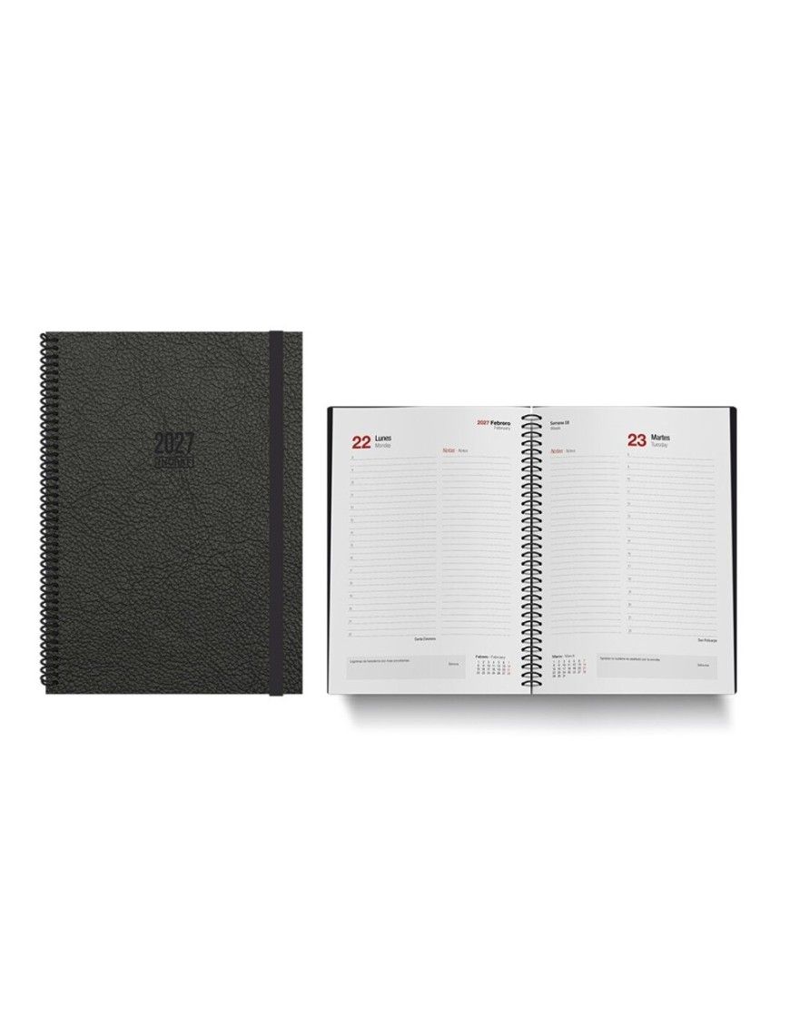 AGENDA TOKIO D/P 17X24 NEGRO INGRAF 2027