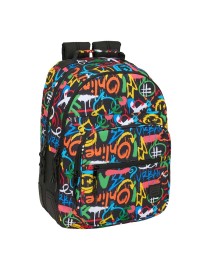 MOCHILA DOBLE ADAPT. CARRO GRAFFITI COLORS