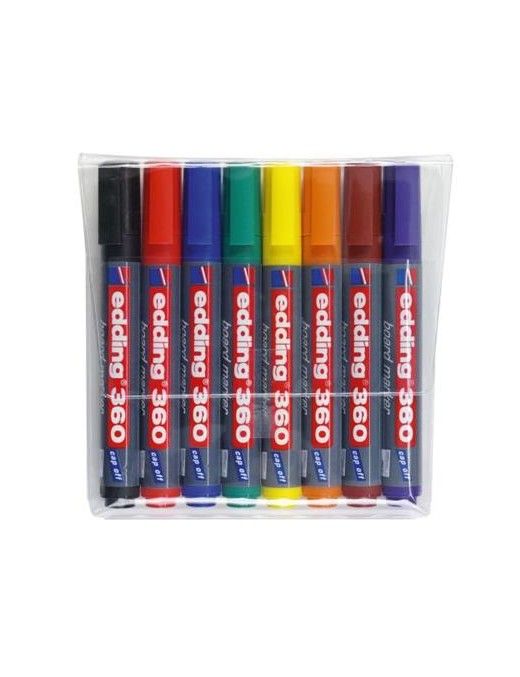 ROTULADOR EDDING 360 PIZARRA 8 COLORES