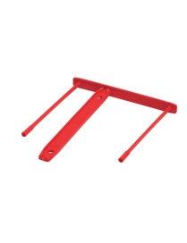 FASTENER PLASTICO ROJO CLIP CAJA 100