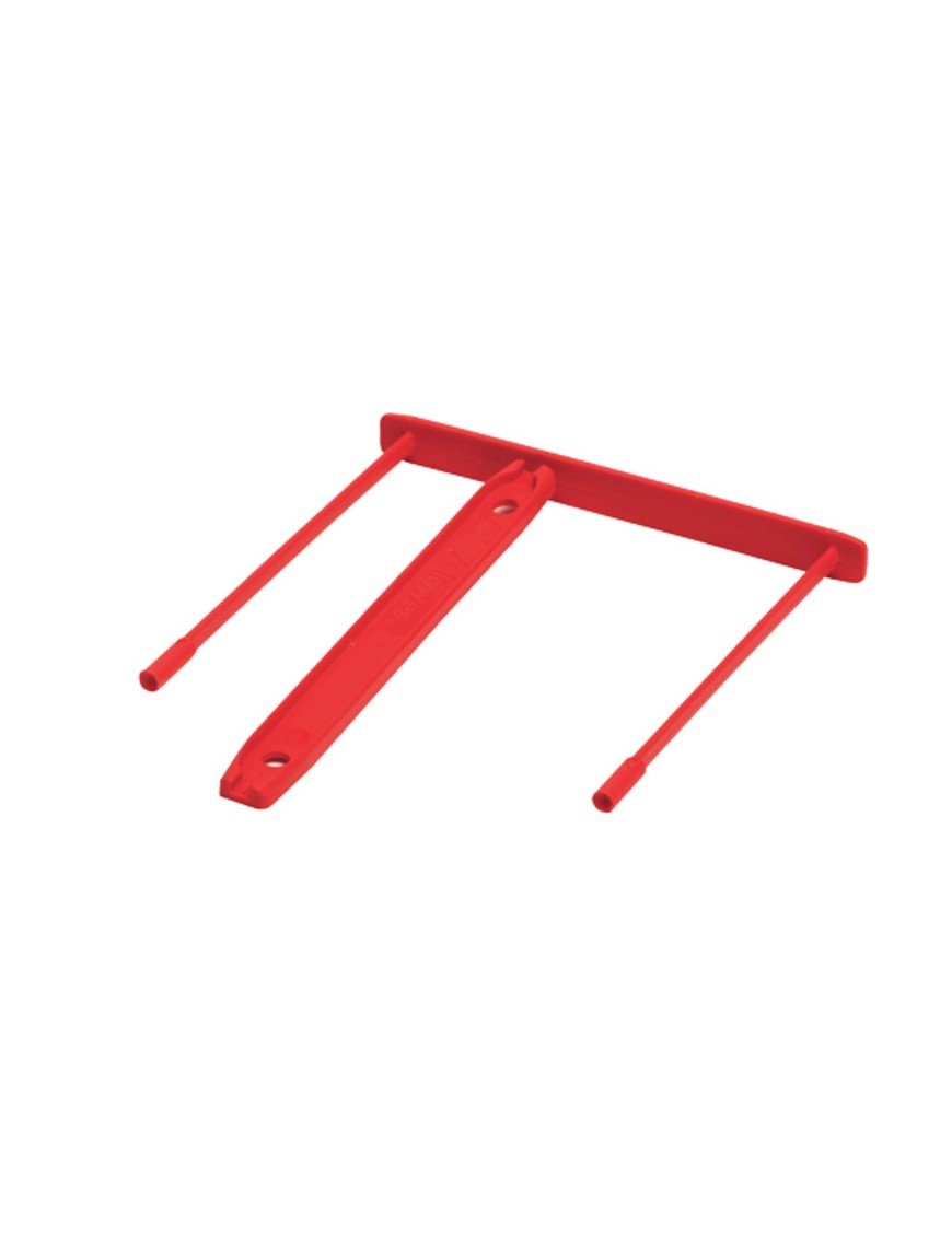 FASTENER PLASTICO ROJO CLIP CAJA 100