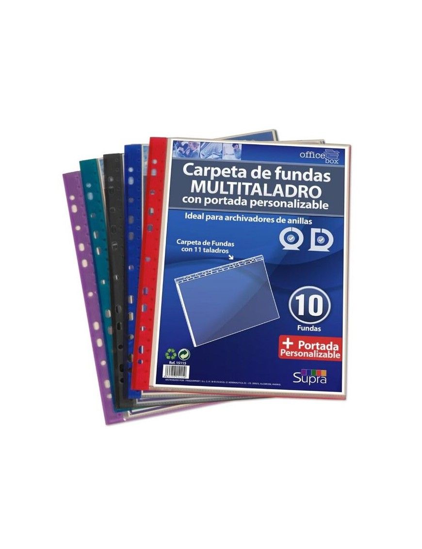 DOSSIER 10 FUNDAS MULTITALADRO COLORES
