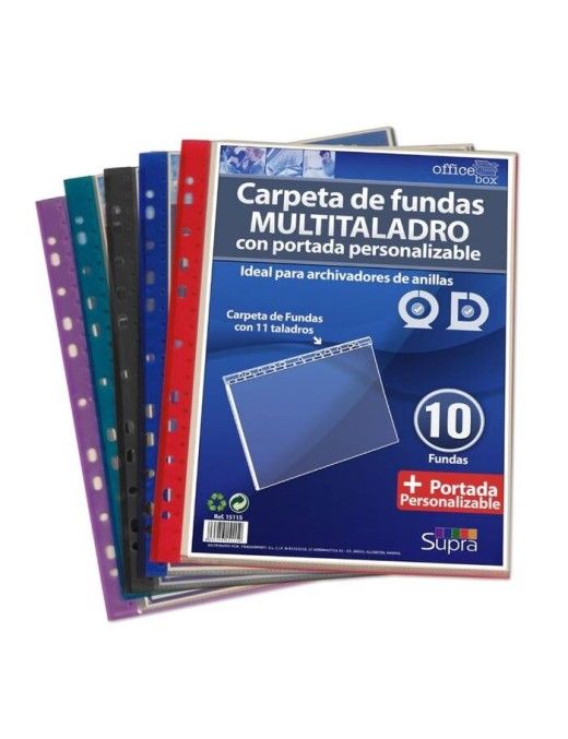 DOSSIER 10 FUNDAS MULTITALADRO COLORES