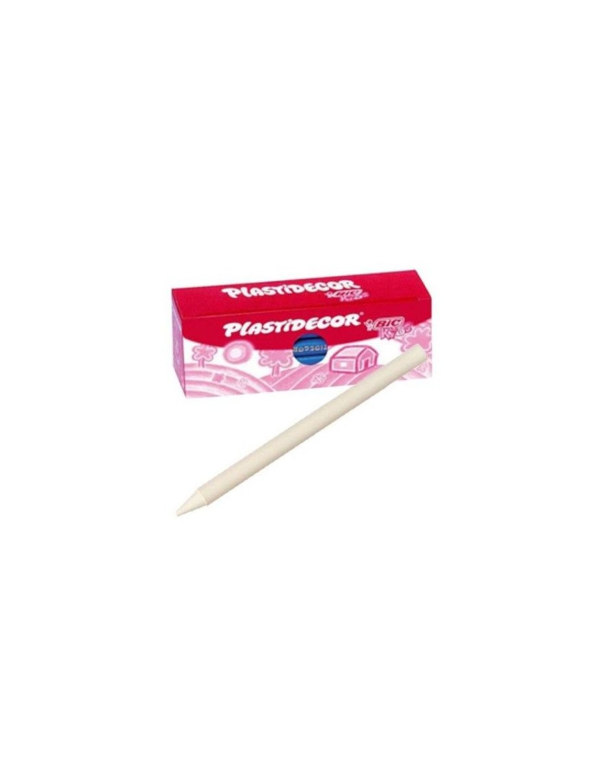CAJA DE 25 PLASTIDECOR UNICOLOR BLANCO