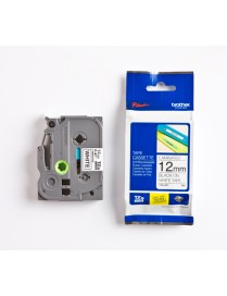 CINTA BROTHER TZE231 12MMX8M BLANCO/NEGRO